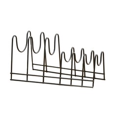 metaltex Lido 鍋蓋/砧板收納架, 熔岩黑, 1個