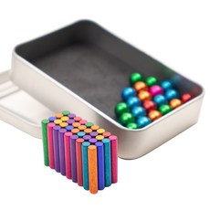 ARTJOY Neocube彩虹磁棒長+鐵殼, 混色