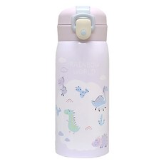 리틀 디노 원터치 보온보냉 텀블러, 퍼플, 350ml, 1개