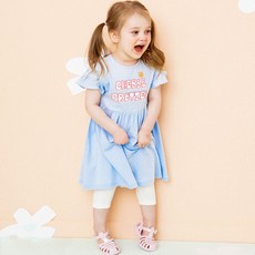 HEJMINI 女童款夏季荷葉邊洋裝