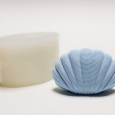 Hannas貝殼3D中型尺寸矽膠模具, 單色
