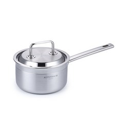 ALTENBACH sinfonia單柄5層不鏽鋼湯鍋+鍋蓋, 16cm, 單色, 1組