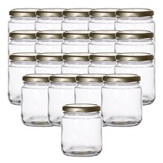 圓形辣椒醬玻璃儲存瓶 金色 100 x 115 mm 20p, 1個, 700ml