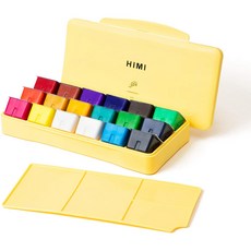 MIYA 水果顏料 30ml+黃色調色盤, 18 種顏色