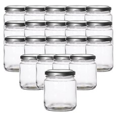 圓形辣椒醬玻璃保存瓶 銀色 100*115mm 20入, 1個, 700ml