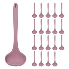 allexa 矽膠小勺, 粉色的, 20支