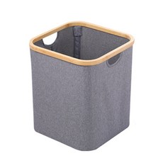 GUNU正方形棉質折疊式多功能洗衣籃 33cm, 混色, 1個