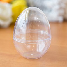 壓克力透明蛋形裝飾材料 10*6.6cm 5入, 橢圓, 1個