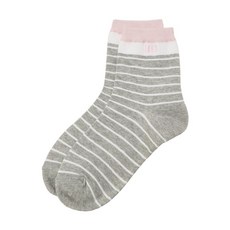 DAKS 條紋厚領休閒襪 DNSS1E204, 灰色