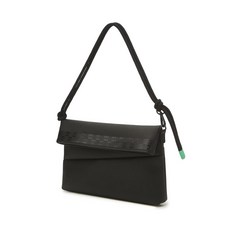 DAKS Logo Triint Point 皮革單肩包 DNGF1E370, 黑色的