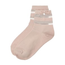 DAKS 金屬線條點重頸休閒襪 DNSS1E206, 粉色的