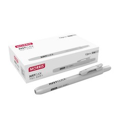 MORRIS JUST CLICK 柔和螢光筆 S, 灰色, 12個