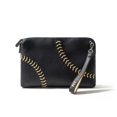 AngelSports 棒球手拿包, 黑金
