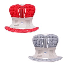 카이로핏 자세 교정 의자 2종 세트, 레드, 그레이