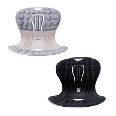 카이로핏 자세 교정 의자 2종 세트, 그레이, 블랙