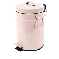 禮品罐靜音彩色封閉阻尼功能垃圾桶 5L, 粉色, 1個
