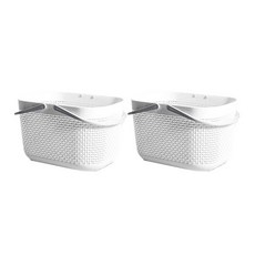 HICKIES 多功能浴室提籃, white, 2個