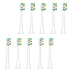 小米素士 x3 x5 v1 電動牙刷頭 白色, 單一商品, 10個