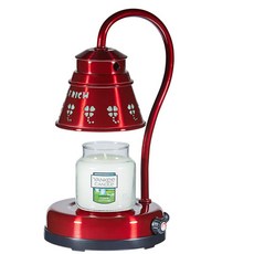 BERICH 復古造型暖燈 酒紅色+氣氛蠟燭, 乾淨的棉花