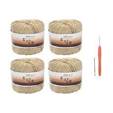 Yarna Dodam 基本款軟帽鉤針編織DIY組合包, 2001號 米色, 1套