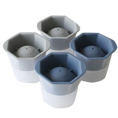 圓球製冰盒 2款 2入, 灰色, 深藍色