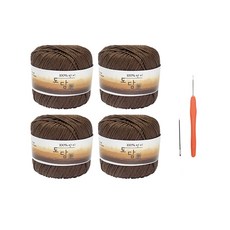 Yarna Dodam 基本款軟帽鉤針編織DIY組合包, 2003號 棕色, 1套