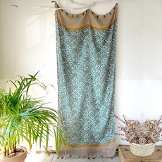 Blanche House藍綠色藤蔓多功能窗簾桌巾, 混色, 180 x 90 厘米