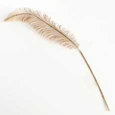 JINSIM DESIGN 羽毛裝飾, 金光葉, 1個