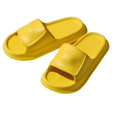 圓滾滾浴室拖鞋 黃色, 1個