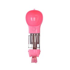 NONDA 3合1寵物攜帶式飲水瓶 500ml, 粉色的, 1個