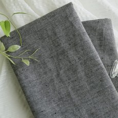 Cheonpam 30支紗色織棉 迷霧素色織物布料, 灰色, 1個