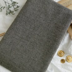 Cheonpam 30支紗色織棉 迷霧素色織物布料, 淺棕色, 1個