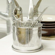 Jokun Living 不銹鋼圓形餐具筒 大, 單一顏色, 1個