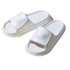 胖胖圓潤浴室拖鞋, 白色, 1個