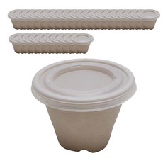 紙漿湯杯 450ml, 100件, 1個