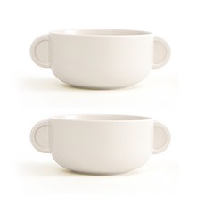 ERATO 迷你雙柄碗, 象牙, 2個