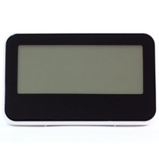 數字溫度計桌鐘, 1個, 黑色