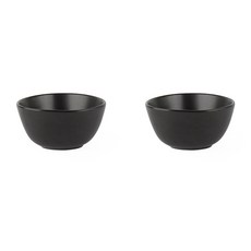 ERATO 鵝卵石造型碗 12cm, 黑色的, 2個