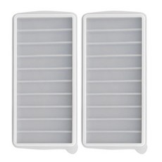 粉彩 韓國製矽膠條狀製冰盒 10格 2入, 灰色, 2個