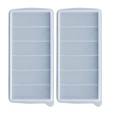 Yegam 粉彩矽膠冰棒模具 6格, 藍色, 2個