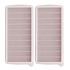 粉彩 韓國製矽膠條狀製冰盒 10格, 粉紅色, 2個