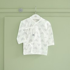 Dalpong 孩童狐狸印花長袖綁帶肚衣