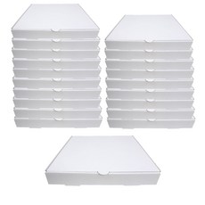 The Damda素色方形披薩盒 263*263*39.5mm, 單色, 20個