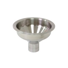 不鏽鋼飲料投入口漏斗 50mm, 銀色啞光, 1個