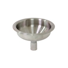 不鏽鋼飲料投入口漏斗 30mm, 銀色啞光, 1個