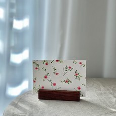 목스라운드 우드 사진홀더 3p, 월넛