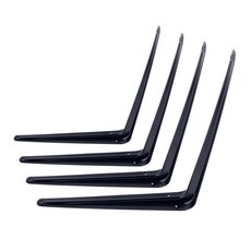 Geobiz 三角層架支架 黑色 XXXL 4入組, 1套