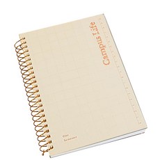O-CHECK Campus Life 大學生學習計畫本, 米色格紋, 1個