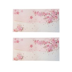 東方情調花朵禮券信封, 櫻花, 2個