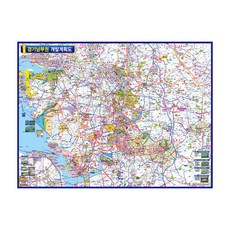 Map.Come 塗層 京畿道南部發展計劃 110 x 78 cm, 1個